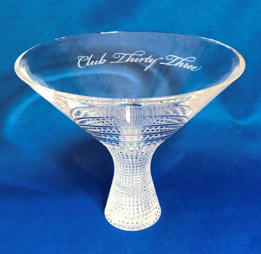 Club Thirty-Three Diamon Martini Glass